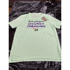 Nike 2024 Chicago Marathon Short Sleeve Mint Green FV6329-376 Men’s Size Medium